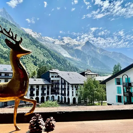 Lägenhet Centre - De Charme Vue Sur Le Mont-blc *