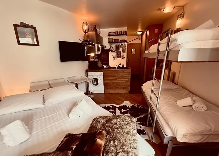 דירה Centre - De Charme Vue Sur Le Mont-blc שאמוני